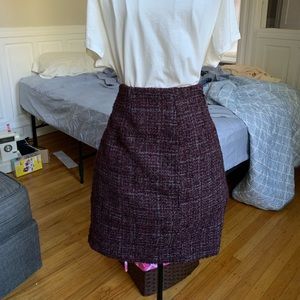 Cute Tweed Maroon Skirt